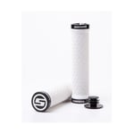 SRAM Locking Grips W/ 2 Clamps & End Plugs White