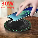 30w Wireless Fast Charger for Mobile Phone for Iphone Samsung Earphones + more
