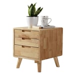 FTFTO Home Accessories Simple Wood Color Solid Wood Bedside Table Small Bedside Table Bedroom Decorative Storage Cabinet Storage Cabinet with Drawers Furniture B