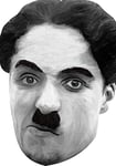 FoxyPrinting Charlie Chaplin Celebrity Cardboard Party Face Mask Fancy Dress