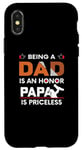 Coque pour iPhone X/XS Être papa est un honneur et une valeur inestimable, célébrez la fête des pères