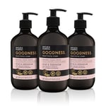 Baylis & Harding Goodness Rose & Geranium Natural Hand Wash 500 ml Pack of 3 ...