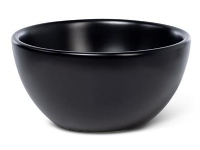 BLUE LABEL Keramisk bowl håndvask uden hanehul og overløb - 22x22x11 cm - mat sort