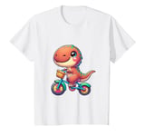 Youth Dino T-Rex Tyrannosaurus Rex Dinosaur Bike T-Shirt