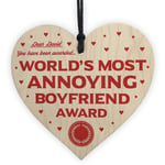 FUNNY Gift For Boyfriend Valentines Anniversary Gift For Him PERSONALISED Heart