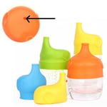 Silicone Kids Baby Sippy Lids - Make Most Cups A Cup Leak Orange