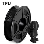 TongGuo Flexible DIY Filament, Desiccant TPU Plastic Filaments 1.75mm 0.5KG For 3D Printer, Red, Black, Gray, Blue, Green (Color : TPU BK 0.5KG)