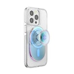 PopSockets: PopGrip for MagSafe - Expanding Phone Stand and Grip with a Swappable Top for Smartphones and Cases - Clear Iridescent