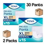 Tena Proskin Pants Normal Extra Large - 2 Packs of 15 (30) Incontinence Pants XL