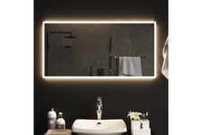 LED-kylpyhuoneen peili 100x50 cm - Läpinäkyvä