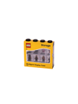 LEGO minifigur display case för 8 minifigurer, svart