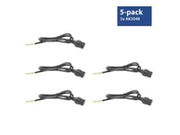 ACT Powercord C19 IEC Lock - open end black 2 m, PC1174, 5-Pack