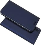 Cas Compatible Avec Huawei P20 Lite; Étui De Protection Ultra Mince En Cuir Pu Avec Fermeture Magnétique/Béquille/Fente Pour Porte-Carte Huawei P20 Lite,Bleu