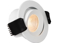 LED-downlight Optic XS Tilt White Tune, 205lm, Ra&gt 95, 45° spridning, lutning 20°, 4W, IP44. Fasad dimbar 230V drivrutin