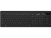 Genius Slimstar 7230 tangentbord, AA-tangentbord, CZ/SK, multimedia, slim type trådlöst, svart