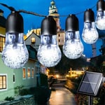 COSY utomhus LED-ljuskedja med solceller - 20 LED-lampor / 3,5m Vit