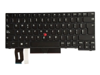 Lenovo - Ersättningstangentbord för bärbar dator - med Trackpoint, UltraNav - QWERTY - spansk - svart - FRU - för ThinkPad E48X E49X L380 L380 Yoga L390 L390 Yoga L480 L490 T480 T49X