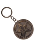 OFFICIAL CALL OF DUTY WWII ROUND STAR SYMBOL PRINTED METAL KEYRING (NEW)