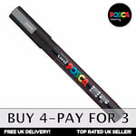 Uni-ball Posca Pc-3m Paint Art Marker Pens - Silver - Single - Buy 4, Pay For 3