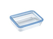 Pyrex Pure Glass - Boîte de conservation alimentaire en verre avec couvercle en verre et joint en silicone hermétique |19 x 14 x 5 cm - 0,8L | Compatible Four, micro-ondes et lave-vaisselle