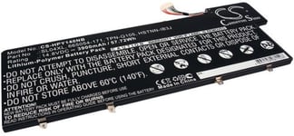 Batteri 665054-171 for HP, 14.8V, 3900 mAh