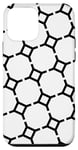 Coque pour iPhone 12 mini White Black Art Deco Decorative Sphere Hexagon Pattern