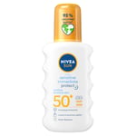 Nivea Protect & Sensitive Soothing Spray SPF50+ - 200 ml