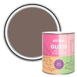 Rust-Oleum Brown Interior Wood Paint in Gloss Finish - River's Edge 750ml