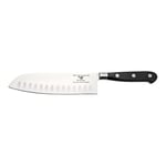 Rockingham Forge FRF Couteau Santoku 18 cm, entièrement forgé, manche en bois de pakka