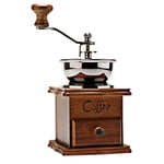 Manual Coffee Grinder, Wooden Manual Coffee Grinder Vintage Style Coffee Bean Spice Coffee Bean Machine With Ceramic Grinding Core Retro Wood Hand Coffee Grinder Coffee Grain Burr Mill Machine