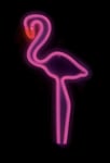 Flamingo LED Neon Effect Pink Wall Light Shot2go - Mains Powered, Size 400x210mm
