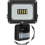 brennenstuhl LED Spotlight JARO 1060 P (LED-strålkastare för väggmontering för utomhus IP65, 10W, 1150lm, 6500K, med rörelsedetektor)