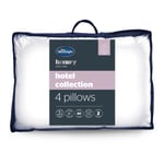 Silentnight Hotel Collection 4 Pack Pillows Luxury Hotel Quality Soft Back Side