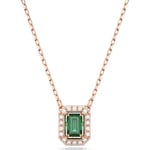 Swarovski smykke Millenia necklace Octagon cut, Green, Rose gold-tone plated - 5650069