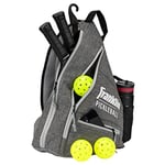 Franklin Sports Pickleball-x Elite Performance Sling Bag – Sac Officiel de l'US Open, Pickleball-X Elite Performance Sling Bag - Official Bag of The US Open (Gray/Gray), Gray/Gray