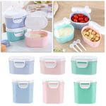 Portable Baby Milk Powder Dispenser Food Container Storage Box B Pink S
