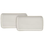 Denby 375048880 Natural Canvas 2 Piece Small Rectangular Platter Set