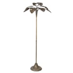 165cm LED Metal Floor Lamp Light Palm Leaf Design Gold 40w Inline Switch
