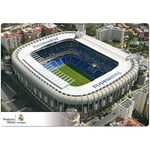 Real Madrid – Étain – Plateau de Table (35 x 50 cm Environ, Peut être nettoyé avec de l'eau – Licence, Table Base, Vade