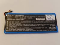 vhbw batterie remplace Crestron 81-207-392012, 81-215-360012, TPMC-8X-BTP pour touchpad sans fil (2000mAh, 7,4V, Li-Ion)