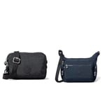 Kipling Women's Abanu M Crossbody Bags, Black (Black Noir), 24x17x9 Centimeters (B x H x T) Women's Gabbie Shoulder Bag, Blue Blue 2, One Size UK
