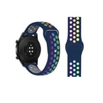INF Klokkebånd silikon Blå 20 mm Samsung Galaxy Watch 4 40mm 44mm/Gear Sport, Huawei Watch GT3/GT2 42 mm, Honor Watch SE, Garmin Venu 2 PLUS/Vivomove Sport/Forerunner 158/55/245/645