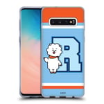 Head Case Designs Officially Licensed BT21 Line Friends RJ Wappen Sporty Soft Gel Case Compatible With Samsung Galaxy S10