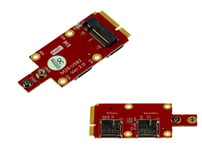 KALEA-INFORMATIQUE Adaptateur M2 B Key miniPCIe pour Module M.2 NGFF 3G 4G 5G LTE GPS sur Port mPCIe, avec Deux emplacements Nano SIM.