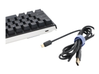 Ducky One 2 Mini - Tangentbord - bakgrundsbelyst - USB-C - schweizisk - tangentbrytare: Cherry MX Speed RGB Silver-knappar - svart