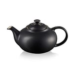 Le Creuset Stoneware Classic Teapot, 1.3 Litres, Serves 3-4 Cups, Matte Black, 80702130000003