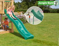 Jungle Gym tumman vihreä 2,2 m pitkä liukumäki