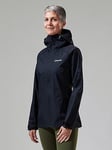 Berghaus Deluge Pro Shell Jacket - Black, Black, Size 12, Women