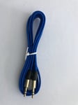 Cable jack bleu 3.5 Universel Mobile/MP3 auxiliaire pour ARCHOS 55 Helium 4 Season