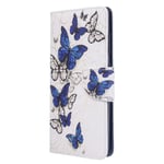 for Samsung Galaxy A52s 5G/A52 5G/A52 4G Case, Magnetic PU Leather Flip Folio Wallet Phone Cover Soft TPU Shockproof Bumper Protective Case with ID Holder Card Slots Kickstand - Butterflies